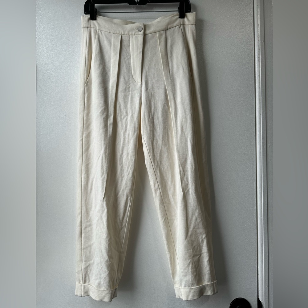 Annette Gortz Lasse Pants Euro Size 36 In Cream Pleated
